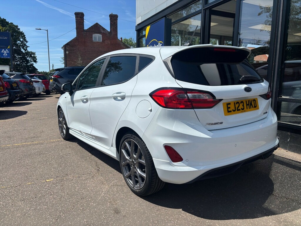 Ford Fiesta 1.0 Ecoboost Hybrid Mhev 125 St-line EJ23HKD White #3