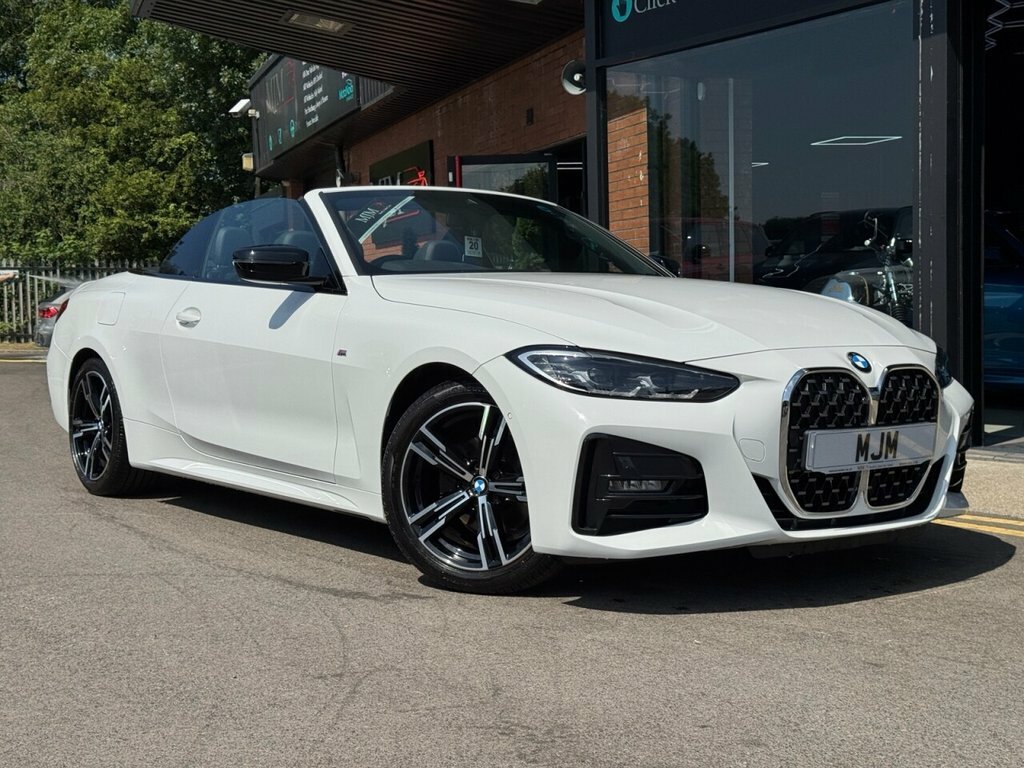 BMW 4 Series 2021 2.0 420I M Sport Convertible White