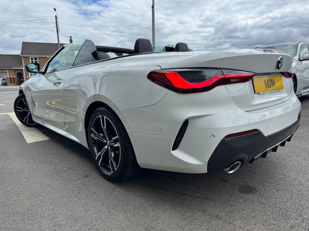 BMW 4 Series 2021 2.0 420I M Sport Convertible YL71GVK White #2