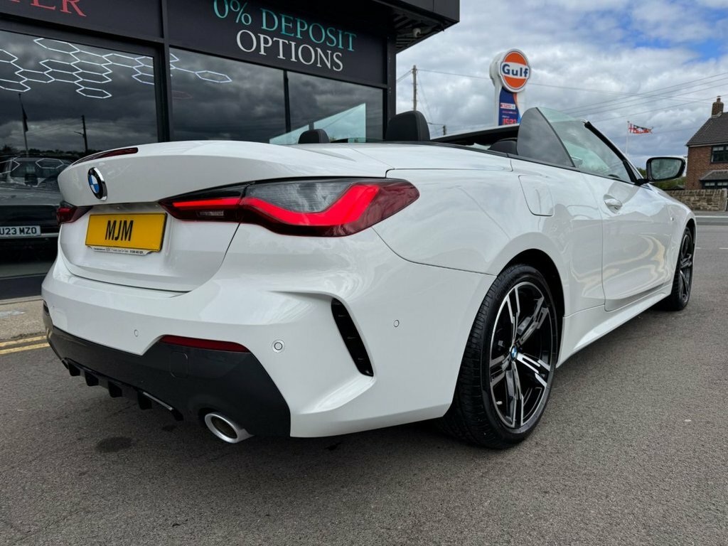BMW 4 Series 2021 2.0 420I M Sport Convertible YL71GVK White #6