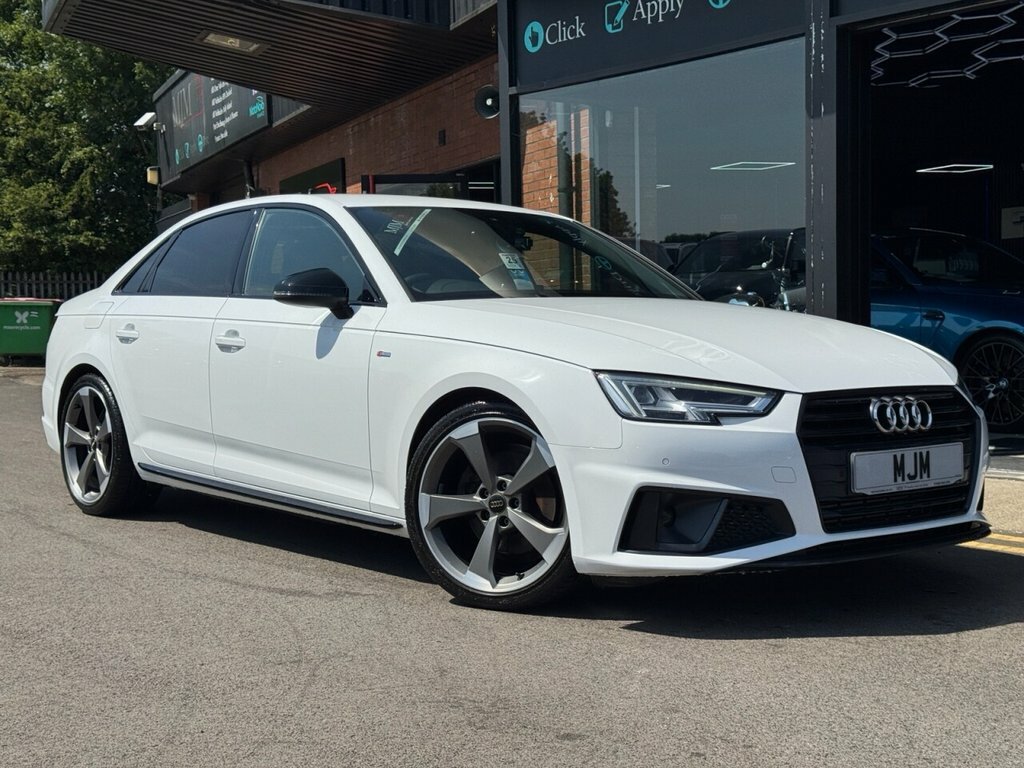 Audi A4 2019 2.0 Tfsi 35 Black Edition Saloon S White