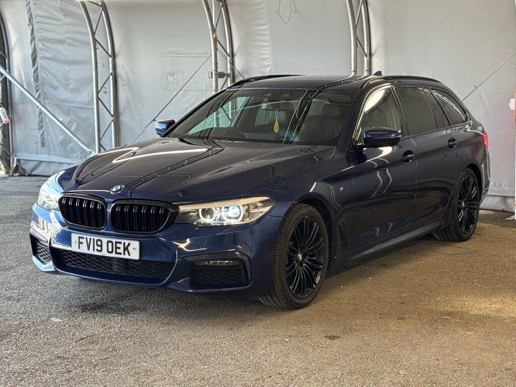 BMW 5 Series 2.0 520D M Sport Touring Xdrive Euro 6 Ss Blue #4