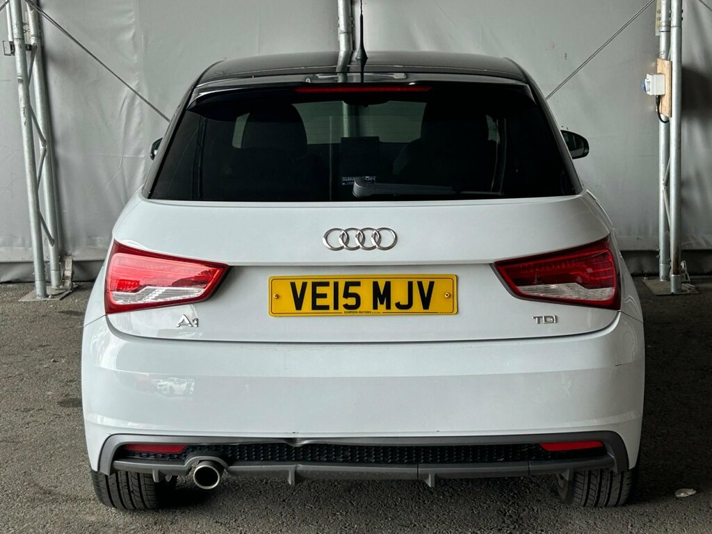 Audi A1 1.6 Tdi S Line Sportback Euro 6 Ss White #5