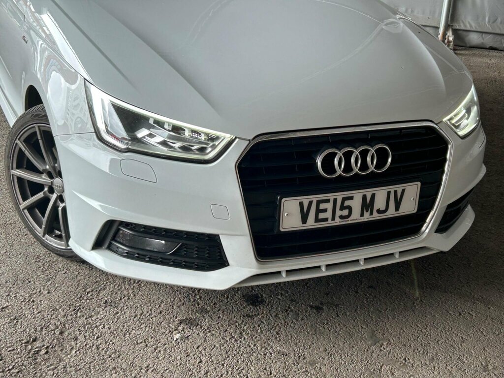 Audi A1 1.6 Tdi S Line Sportback Euro 6 Ss White #2