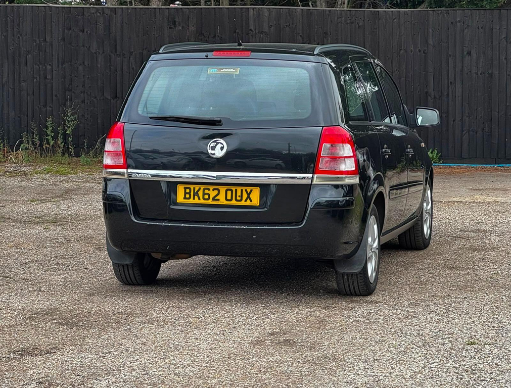 Vauxhall Zafira Exclusiv 2012 Black #9