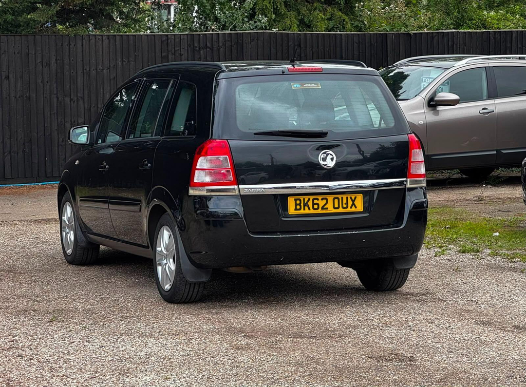 Vauxhall Zafira Exclusiv 2012 Black #12