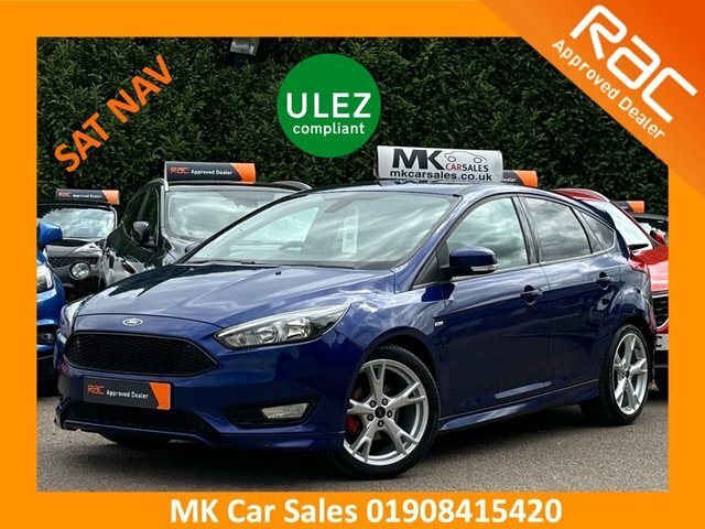 Ford Focus 2018 1.0T Ecoboost St-line X Hatchback BP18DPK Blue