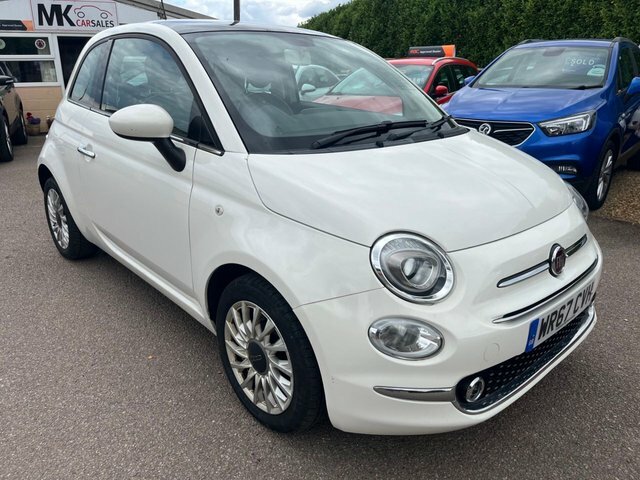 Fiat 500 2017 1.2 Lounge Hatchback Euro 6 White #3