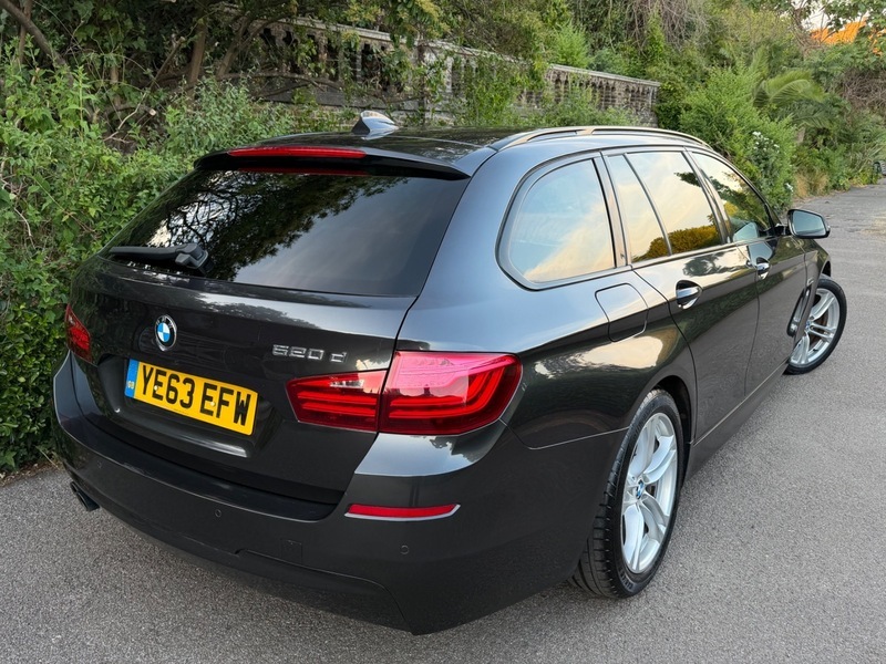 BMW 5 Series 520D M Sport Touring Grey #2