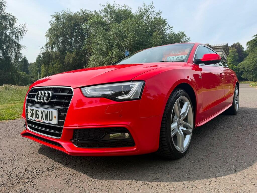 Audi A5 2.0 Tdi S Line Sportback Euro 6 Ss Red #2