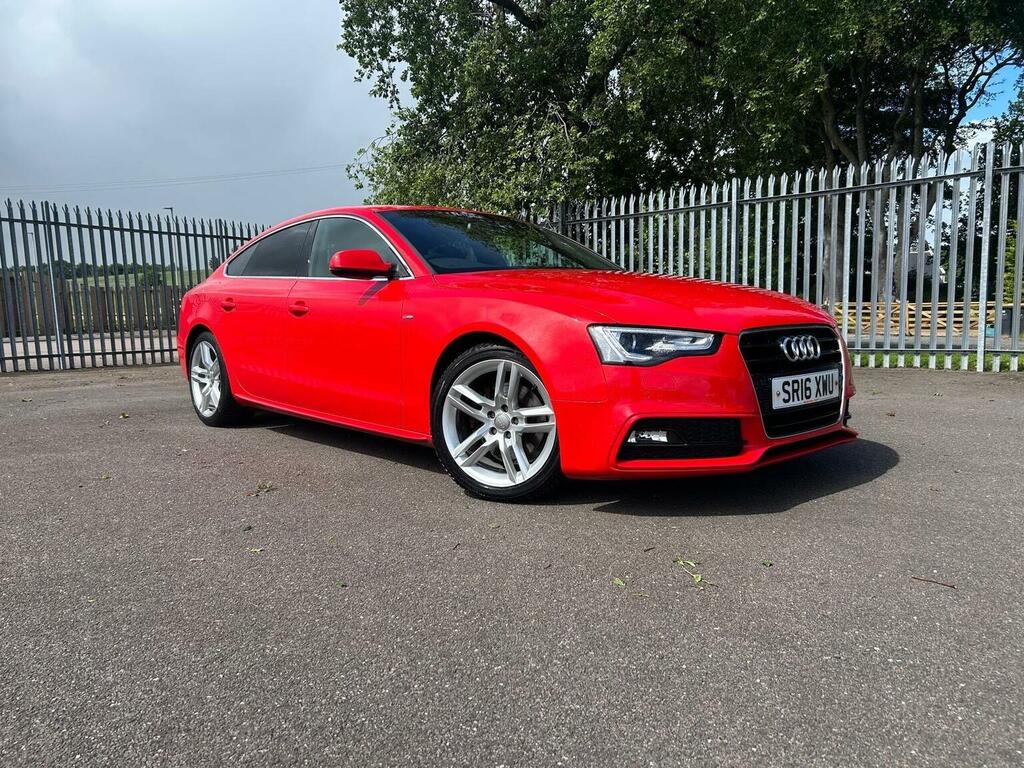 Audi A5 2.0 Tdi S Line Sportback Euro 6 Ss Red #2