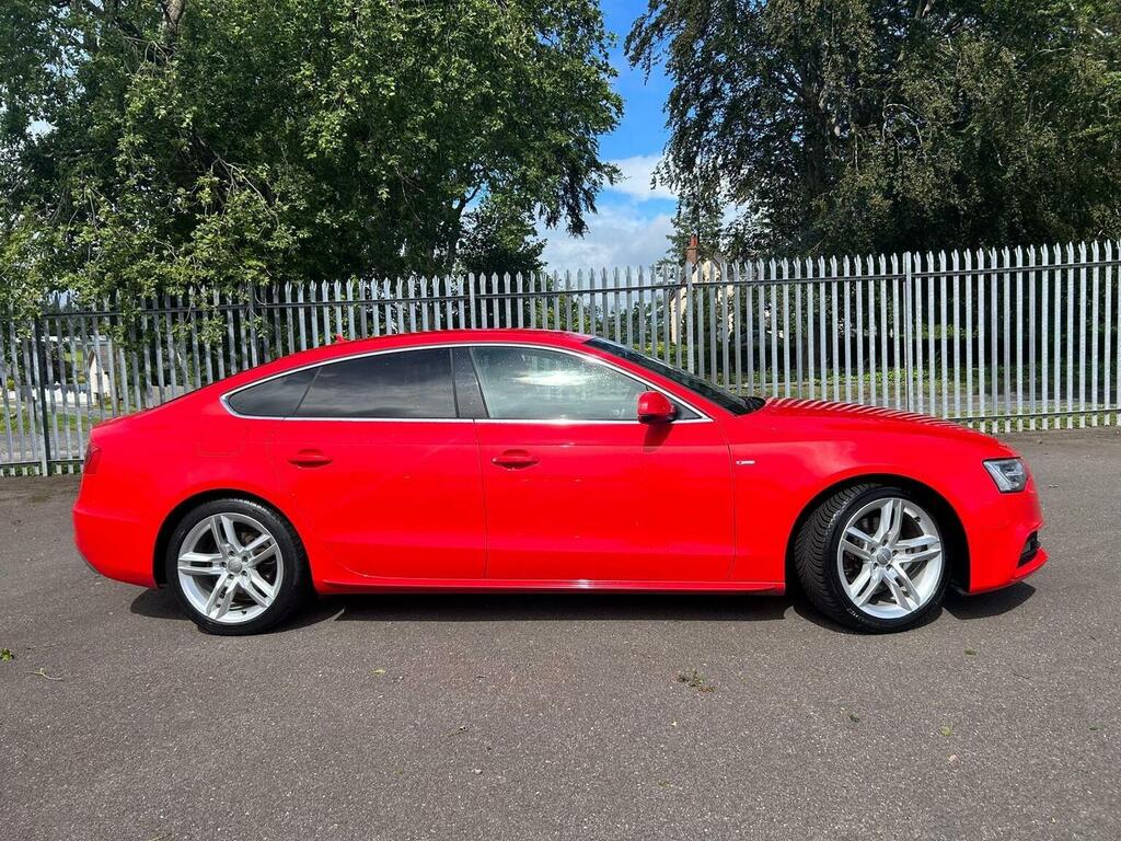 Audi A5 2.0 Tdi S Line Sportback Euro 6 Ss Red #4