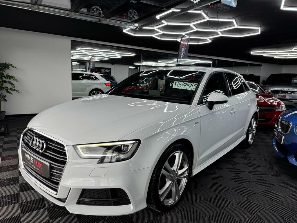 Audi A3 2.0 Tfsi S Line Sportback S Tronic Quattro Euro 6 White #2