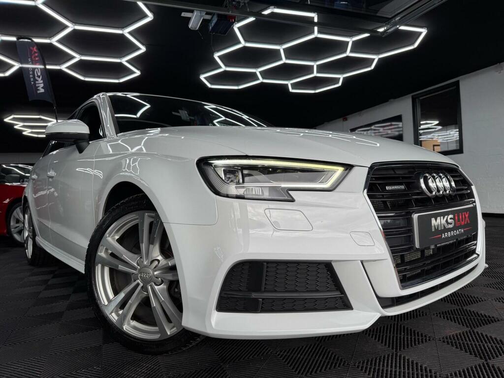 Audi A3 2.0 Tfsi S Line Sportback S Tronic Quattro Euro 6 White