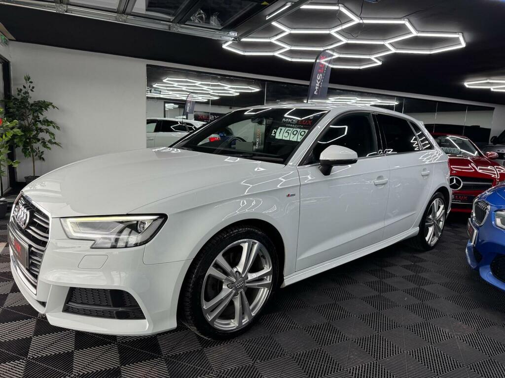 Audi A3 2.0 Tfsi S Line Sportback S Tronic Quattro Euro 6 White #3