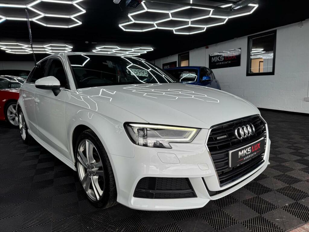 Audi A3 2.0 Tfsi S Line Sportback S Tronic Quattro Euro 6 White #5