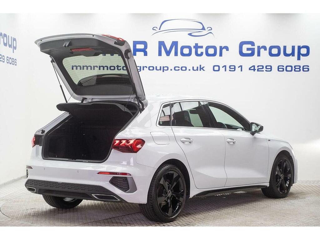 Audi A3 1.0 Tfsi 30 S Line Sportback Euro 6 Ss MJ23VLD White #4