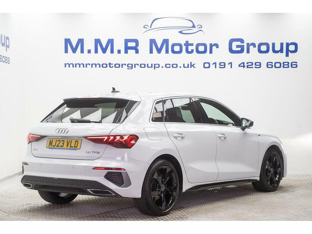 Audi A3 1.0 Tfsi 30 S Line Sportback Euro 6 Ss MJ23VLD White #5