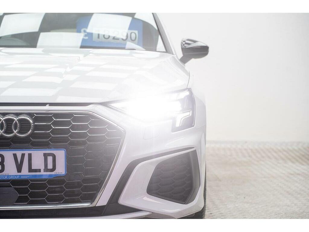 Audi A3 1.0 Tfsi 30 S Line Sportback Euro 6 Ss MJ23VLD White #3