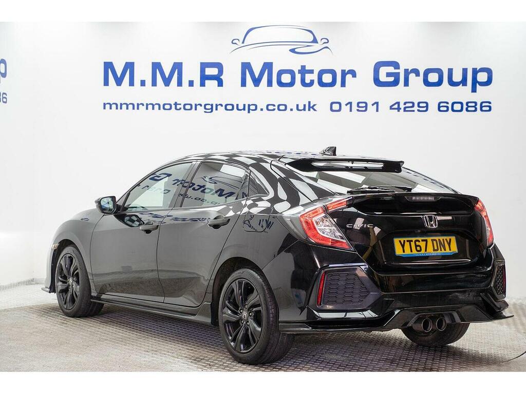 Honda Civic 1.5 Vtec Turbo Sport Cvt Euro 6 Ss YT67DNY Black #6