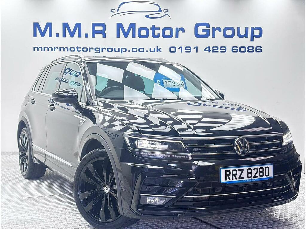 Volkswagen Tiguan 2.0 Tdi R-line Tech Euro 6 Ss RRZ8280 Black #4