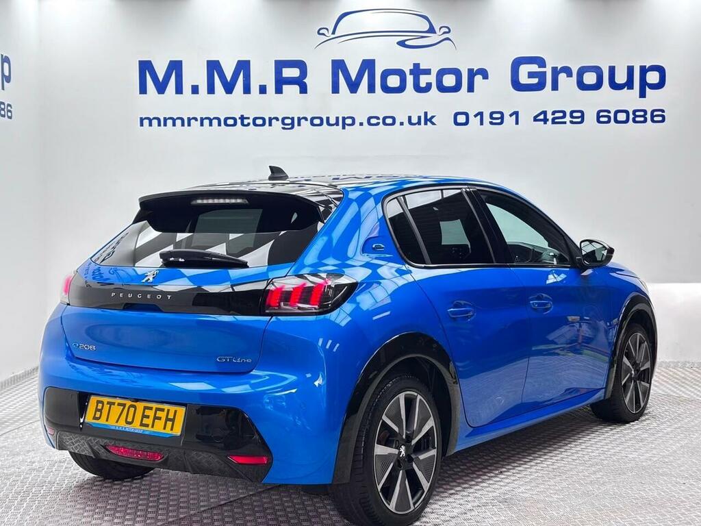 Peugeot e-208 50Kwh Gt Line BT70EFH Blue #4