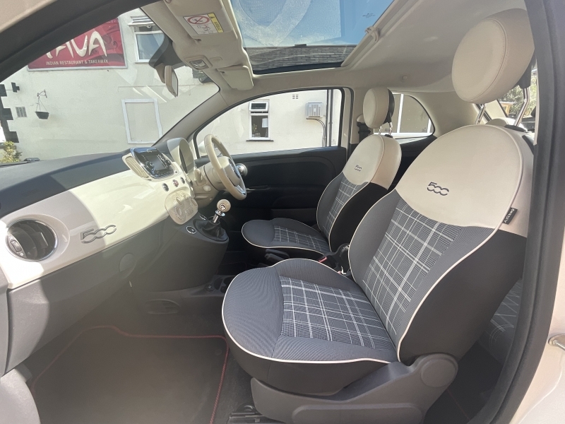 Fiat 500 1.2 Lounge Hatchback Euro 6 Ss Red #8