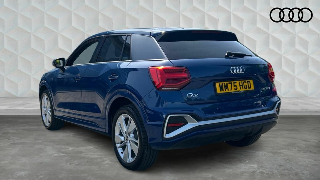 Audi Q2 1.0 Tfsi 30 S Line Euro 6 5-Door WM75HGD Blue #3