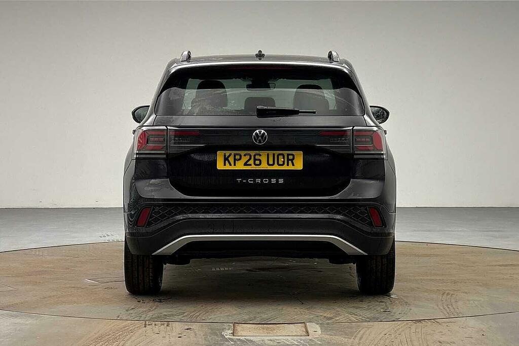 Volkswagen T-Cross 1.0 Tsi R-line Euro 6 5-Door KP26UOR Black #6