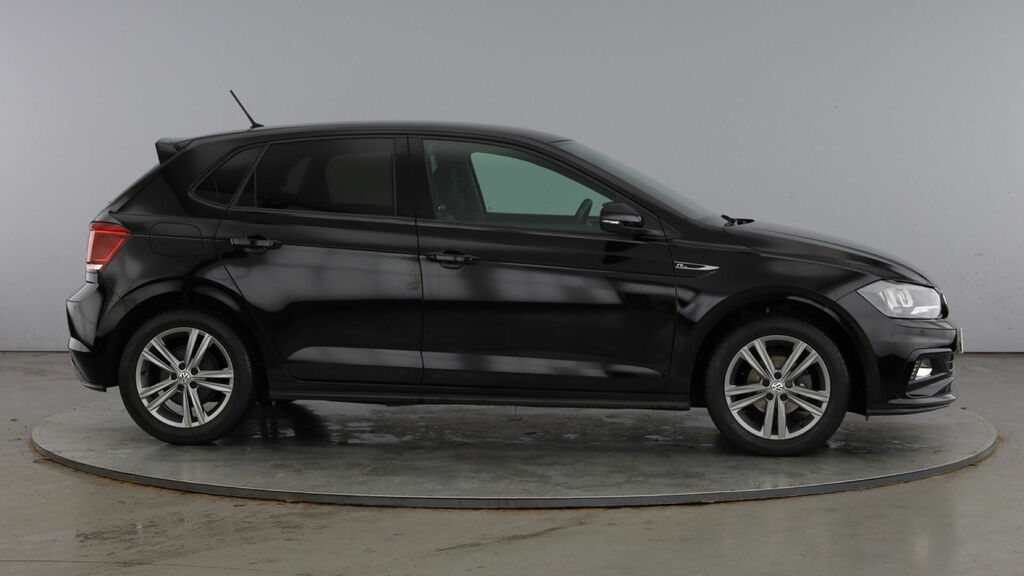 Volkswagen Polo 1.0 Tsi R-line Euro 6 5-Door CA69PTX Black #4
