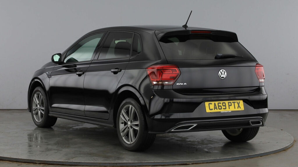 Volkswagen Polo 1.0 Tsi R-line Euro 6 5-Door CA69PTX Black #3