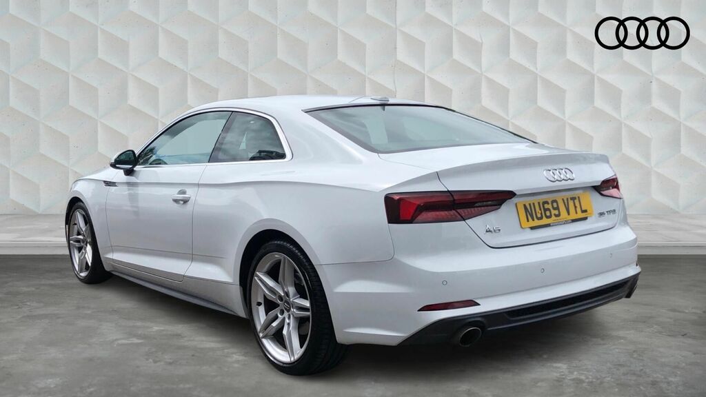 Audi A5 2.0 Tfsi 35 S Line S Tronic Euro 6-Door NU69VTL White #3