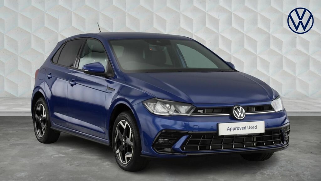 Volkswagen Polo 1.0 Tsi R-line Dsg Euro 6 5-Door KP75MHL Blue