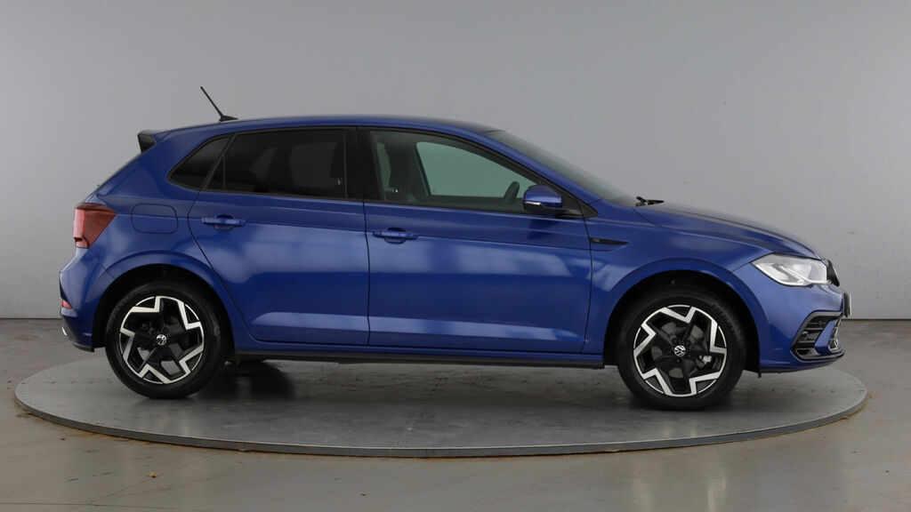 Volkswagen Polo 1.0 Tsi R-line Dsg Euro 6 5-Door KP75MHL Blue #4
