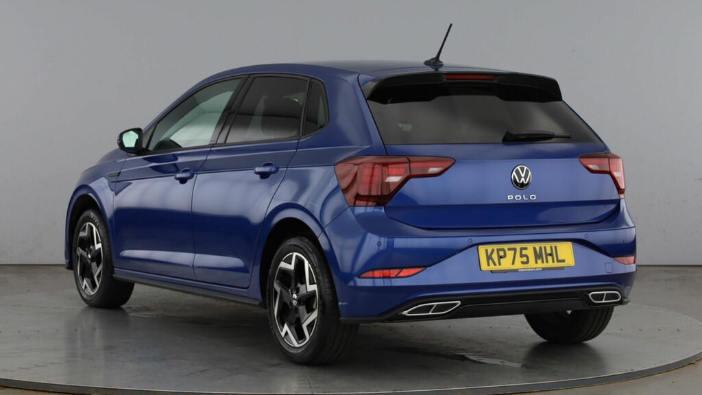 Volkswagen Polo 1.0 Tsi R-line Dsg Euro 6 5-Door KP75MHL Blue #3