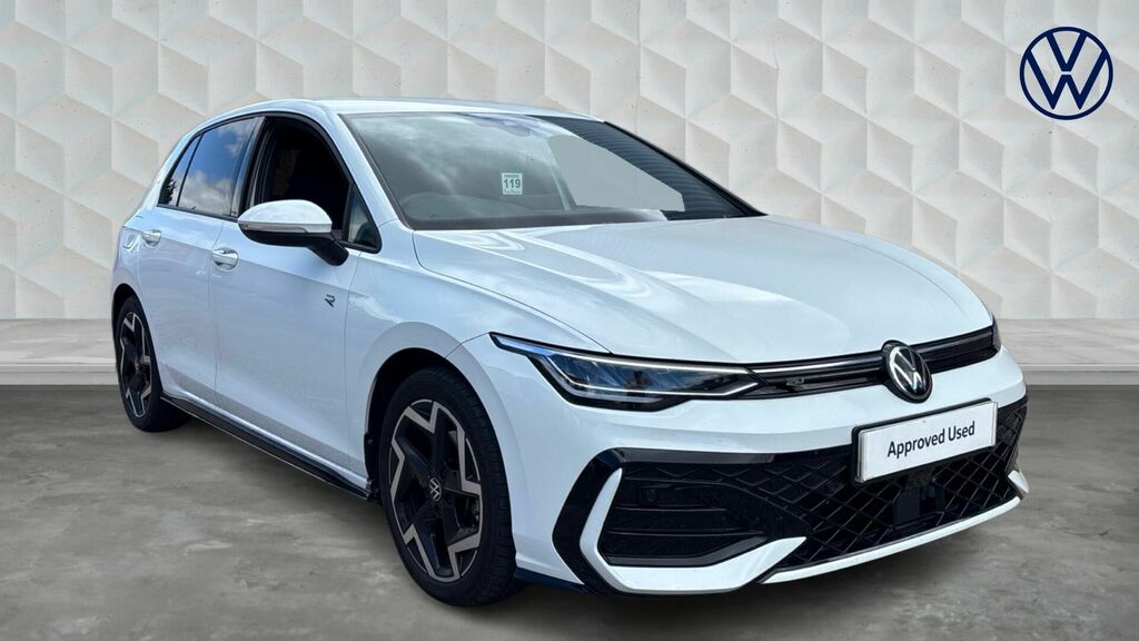 Volkswagen Golf Tsi R-line Euro 6 5-Door V074NFV White