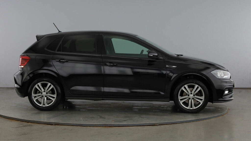 Volkswagen Polo 1.0 Tsi R-line Euro 6 5-Door Black #4