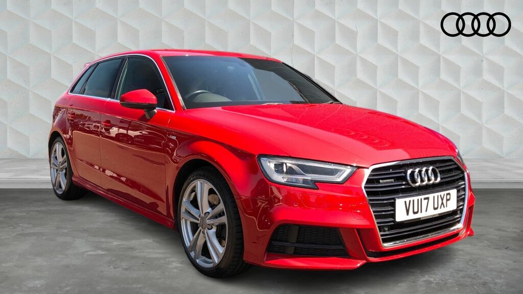 Audi A3 2.0 Tfsi S Line Sportback S Tronic Quattro Euro 6 VU17UXP Red