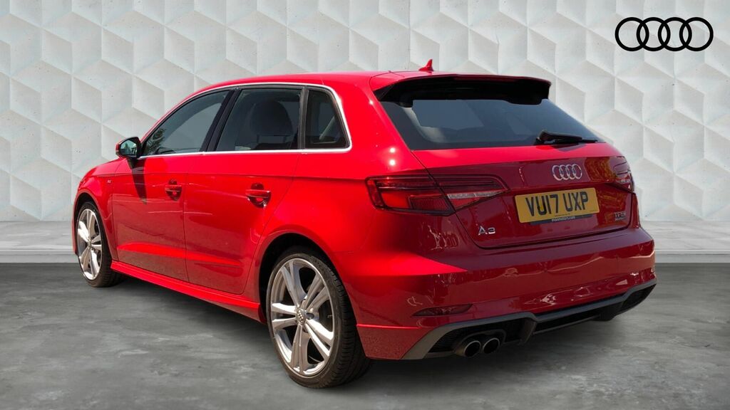 Audi A3 2.0 Tfsi S Line Sportback S Tronic Quattro Euro 6 VU17UXP Red #3