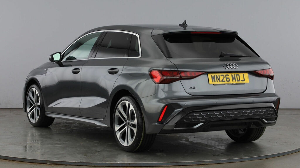Audi A3 Tfsi 30 S Line Sportback S Tronic Euro 6 5-Door WN26MDJ Grey #3