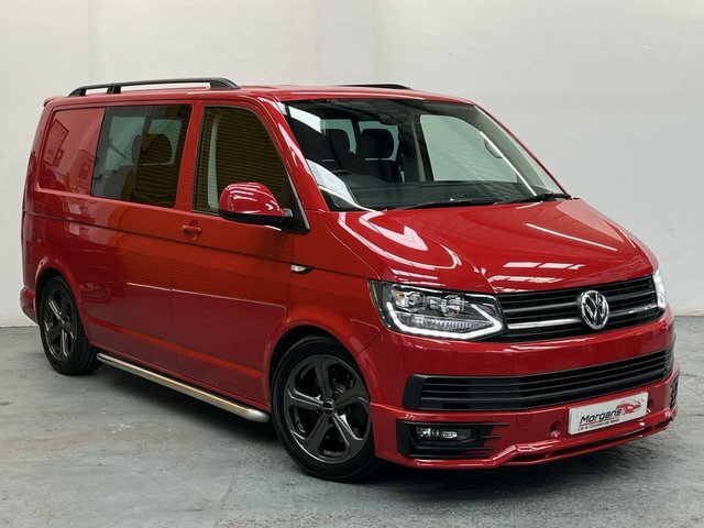 Volkswagen Transporter 2.0 Tdi T32 Bluemotion Tech Highline Kombi Double Red