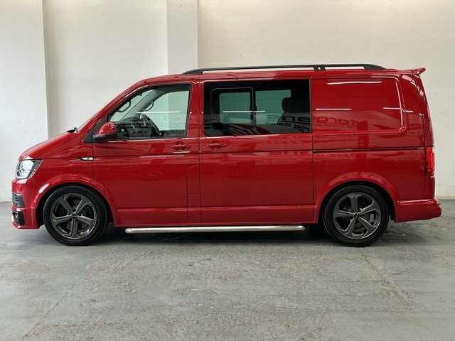 Volkswagen Transporter 2.0 Tdi T32 Bluemotion Tech Highline Kombi Double Red #4