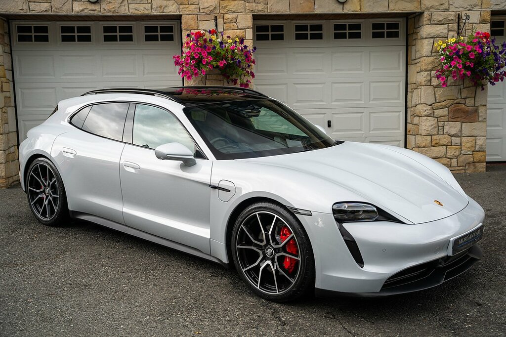 Porsche Taycan Performance Plus 93.4Kwh 4S Sport Turismo Elec LX24PKY Grey #2