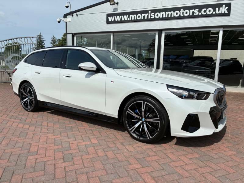 BMW 5 Series 520I M Sport Touring White #2