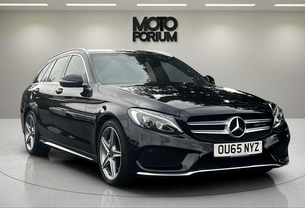 Mercedes-Benz C Class Estate 2.1 C220d Amg Line 7G-tronic Euro 6 Ss OU65NYZ Black #4