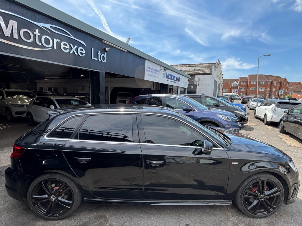 Audi A3 1.6 Tdi S Line Sportback S Tronic Euro 6 Ss Black #6