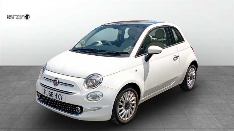 Fiat 500 1.2 Lounge Hatchback Euro 6 Ss FJ68HXY White #2