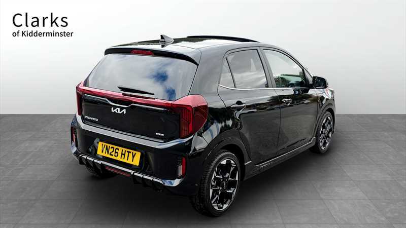 Kia Picanto 1.0 Gt-line S Hatchback Amt Euro 6 Ss Black #3