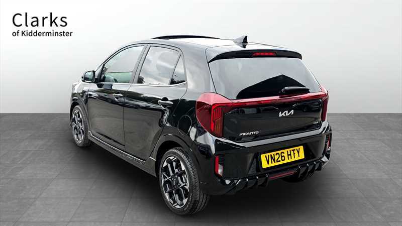 Kia Picanto 1.0 Gt-line S Hatchback Amt Euro 6 Ss Black #4