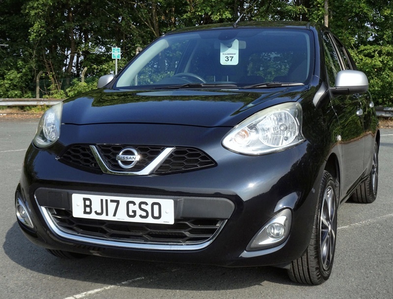 Nissan Micra 1.2 N-tec Hatchback Euro 6 80 P Black #6